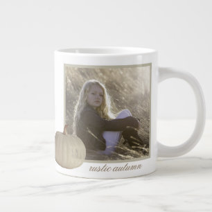 Grande Tasse Photo d'automne Gold Rustic