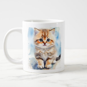 Grande Tasse Photo de chat mignon
