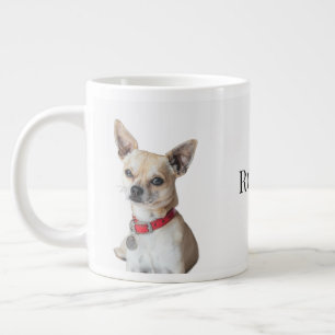 Grande Tasse Photo de chien personnalisé Nom de l'animal de c