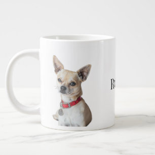 Grande Tasse Photo de chien personnalisé Nom de l'animal de c