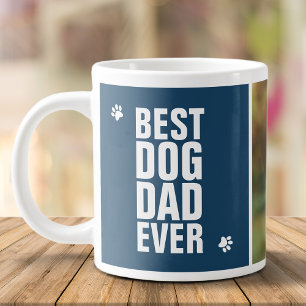 Grande Tasse Photo de la fête des pères Meilleur papa chien