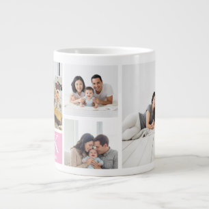 Grande Tasse Photo de la Saint-Valentin initial éditable et heu