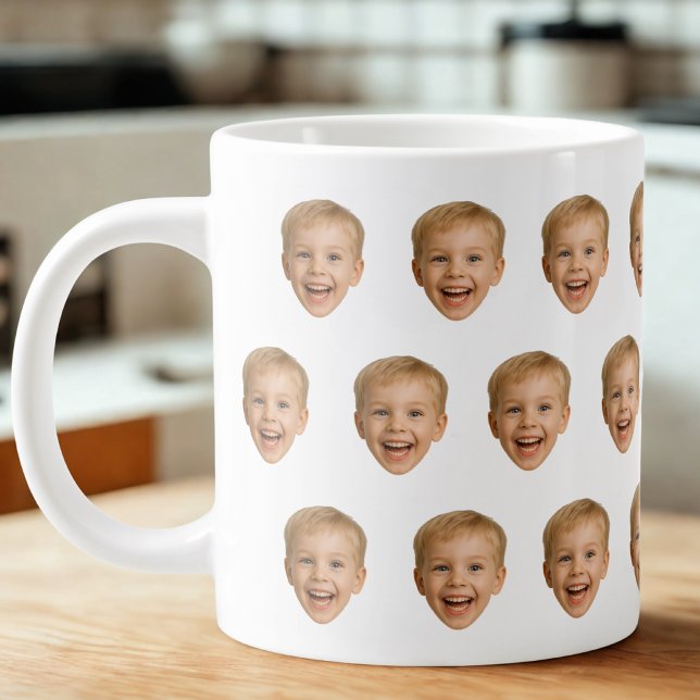 Grande Tasse Photo Personnalisée, Photo Personnalisée, Famille (Créateur téléchargé)