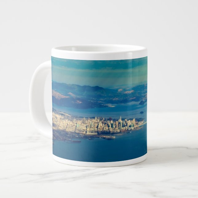 Grande Tasse Photographie aérienne de la Baie de San Franciso (Devant gauche)