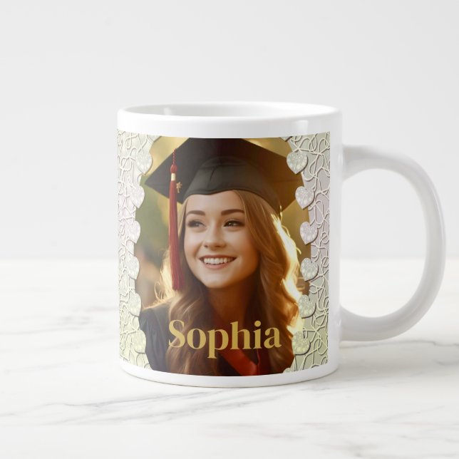 Grande Tasse Photos de fin d'études personnalisées 2024 Cadeaux (Droite)