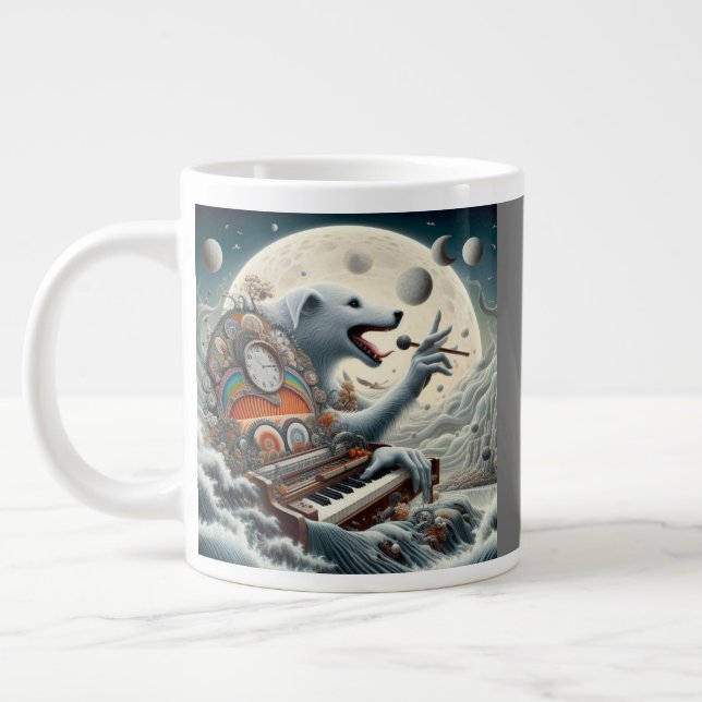 Grande Tasse Pianiste Canis Céleste (Gauche)
