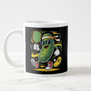 Grande Tasse Pickle Jouant au Pickleball