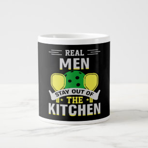 Grande Tasse Pickleball Cadeau Les vrais hommes restent hors de
