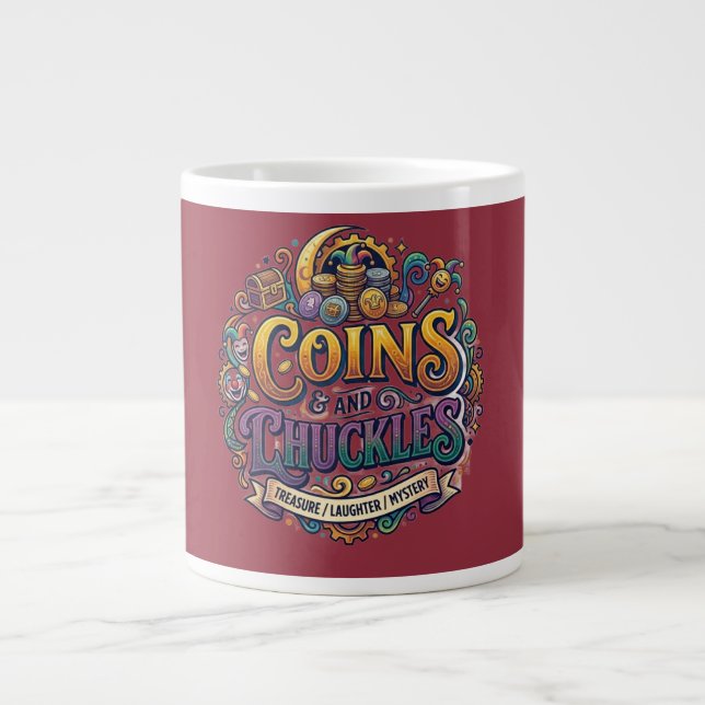 Grande Tasse Pièces et Rires (Devant)