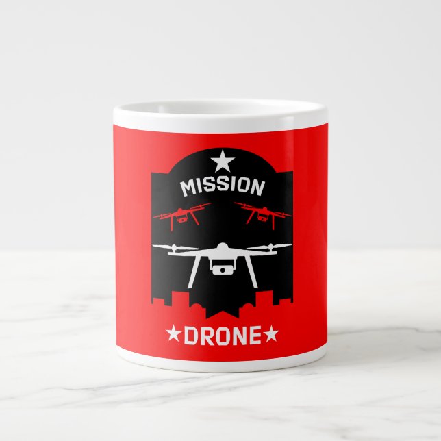 Grande Tasse Pilote de drone de loisir (Devant)
