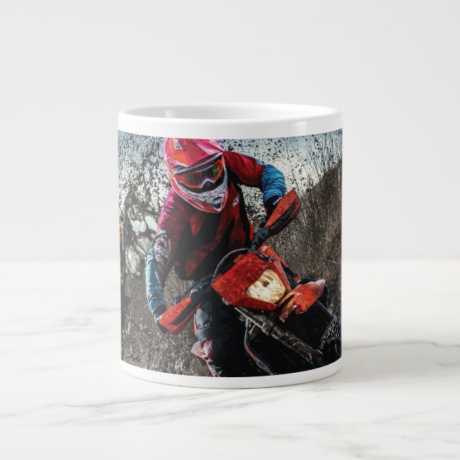 Grande Tasse Pilote de vélo droit jetez l'oreiller (Devant)