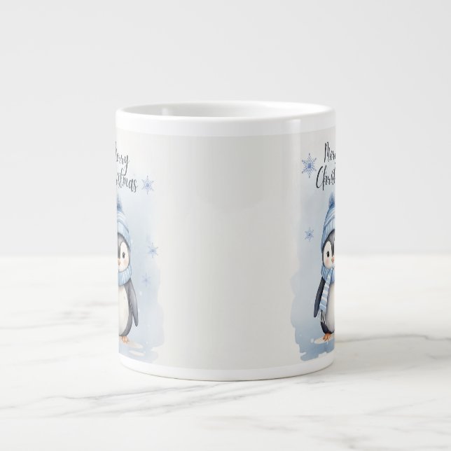 Grande Tasse "Pingouin mignon" (Devant)