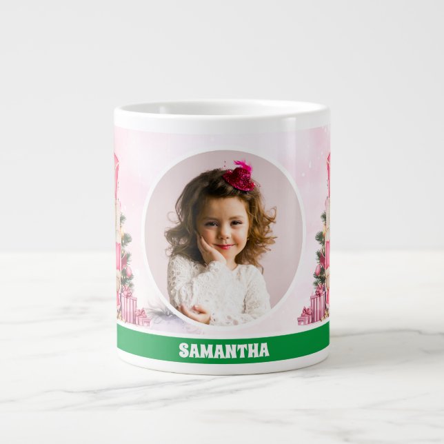 Grande Tasse Pink Christmas Nutcracker Kids Photo Musique (Devant)