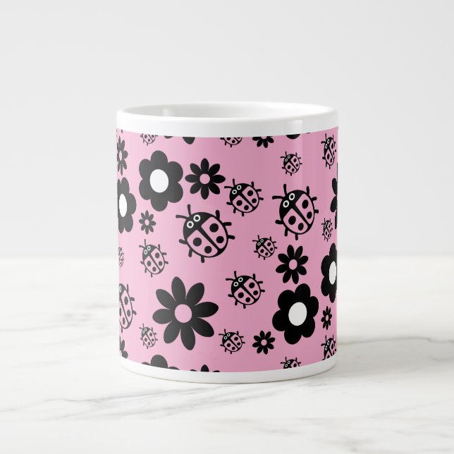 Grande Tasse Pink Cute Ladybug Kids (Devant)
