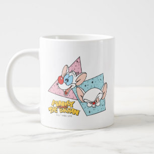 Grande Tasse Pinky et le cerveau   Graphiques de caractères rét