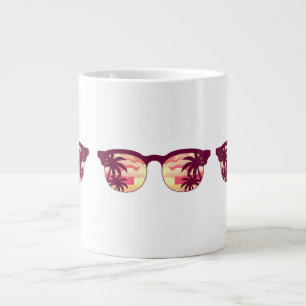 Grande Tasse Plage des palmiers au coucher du soleil Vacances d