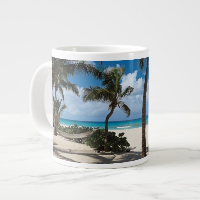 Grande Tasse Plages tropicales | Anguilla Beach, Palm Tree (Devant gauche)