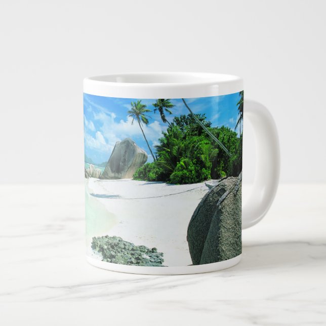 Grande Tasse Plages tropicales | L'île de La Digue (Devant droit)