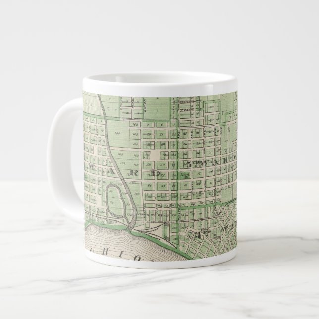 Grande Tasse Plan d'Evansville, Vanderburgh Co (Devant gauche)