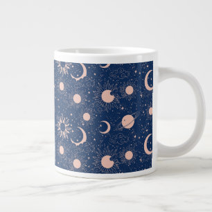 Grande Tasse Planètes et étoiles Motif
