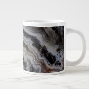 Grande Tasse Plaque mixte de jasper Agate