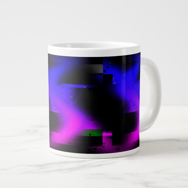 Grande Tasse Plasma noir brillant (Devant droit)