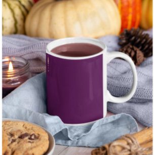 Grande Tasse Plum Perfection - Plum solide élégant -