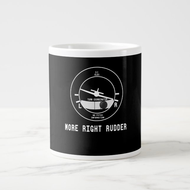 Grande Tasse Plus Droit Pilote Cfi instructeur de vol Cadeau pi (Devant)