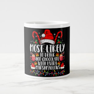 Grande Tasse Plus Susceptible De Boire Des Chamallows Au Chocol