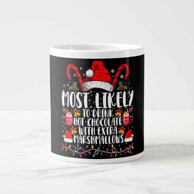 Grande Tasse Plus susceptible de boire des marshmallows de choc (Devant)
