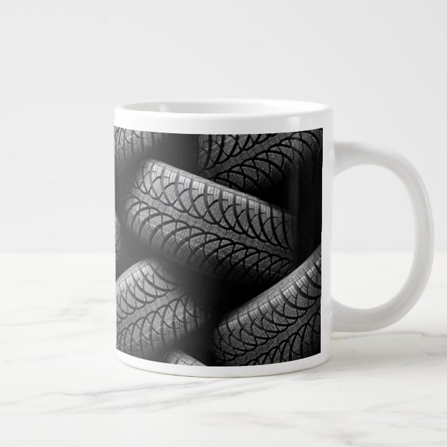 Grande Tasse Pneus de voiture noir (Droite)