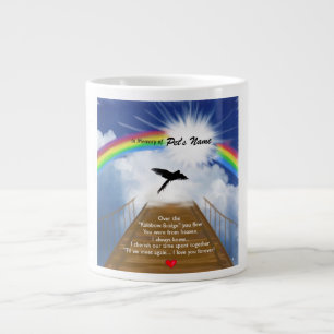 Grande Tasse Poème commémoratif du Pont Arc-en-ciel pour les 
