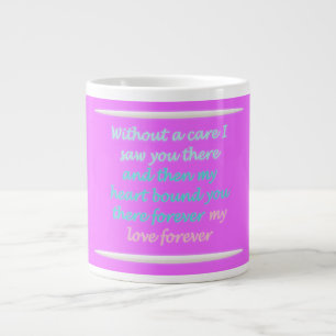 Grande Tasse Poème romantique pour toujours