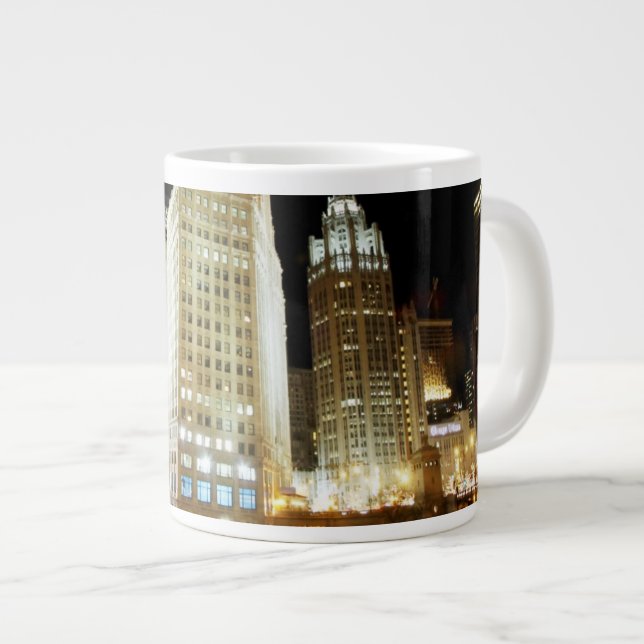 Grande Tasse Point de repère célèbre de Chicago la nuit (Devant droit)