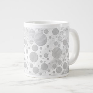 Grande Tasse Pois gris Rainy Sky