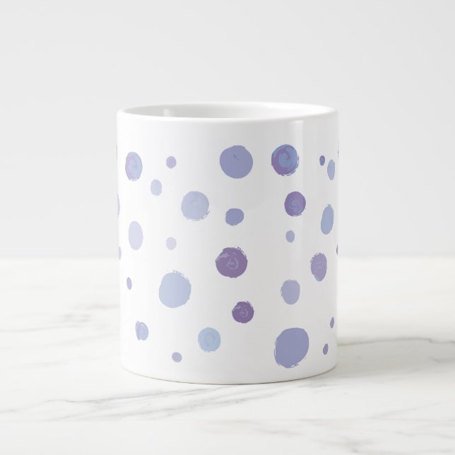 Grande Tasse pois peints à la main (Devant)