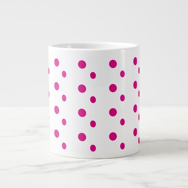 Grande Tasse pois roses Abstraits et funky (Devant)