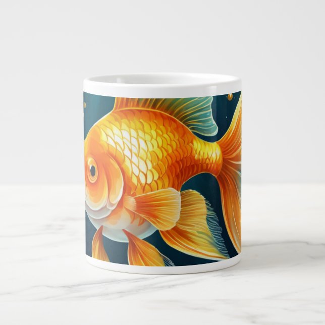 Grande Tasse Poisson d'or sous-marin (Devant)