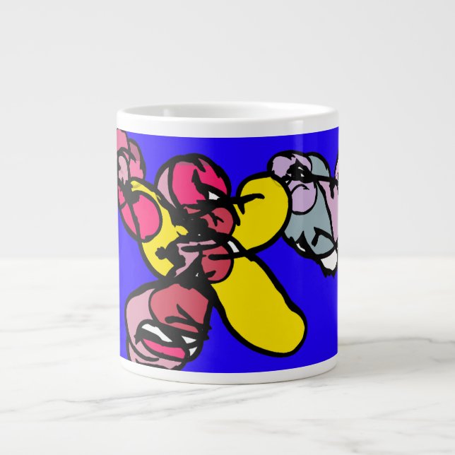 Grande Tasse Poisson étoilé et coquillage (Devant)