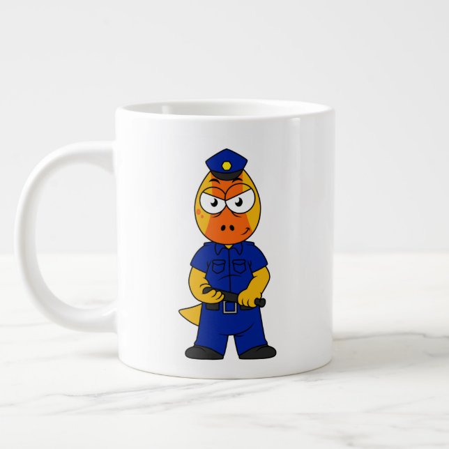 Grande Tasse Police de Pachycéphalosaure. (Gauche)