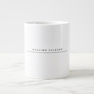 Grande Tasse Police Serif Élégant Minimaliste Tendance