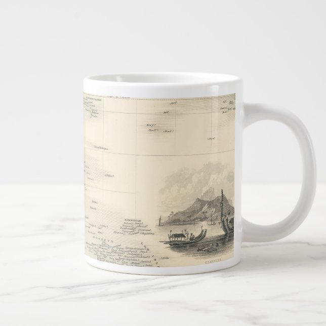 Grande Tasse Polynésie| Îles dans l'océan Pacifique (Droite)