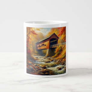Grande Tasse pont couvert d'automne classique