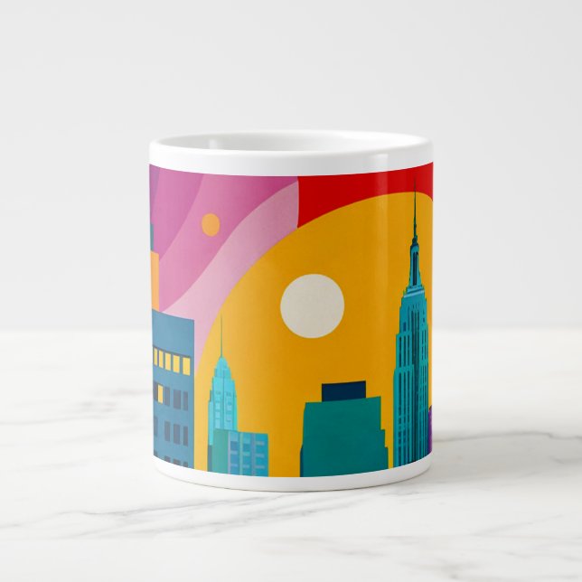 Grande Tasse Pop Art de New York (Devant)