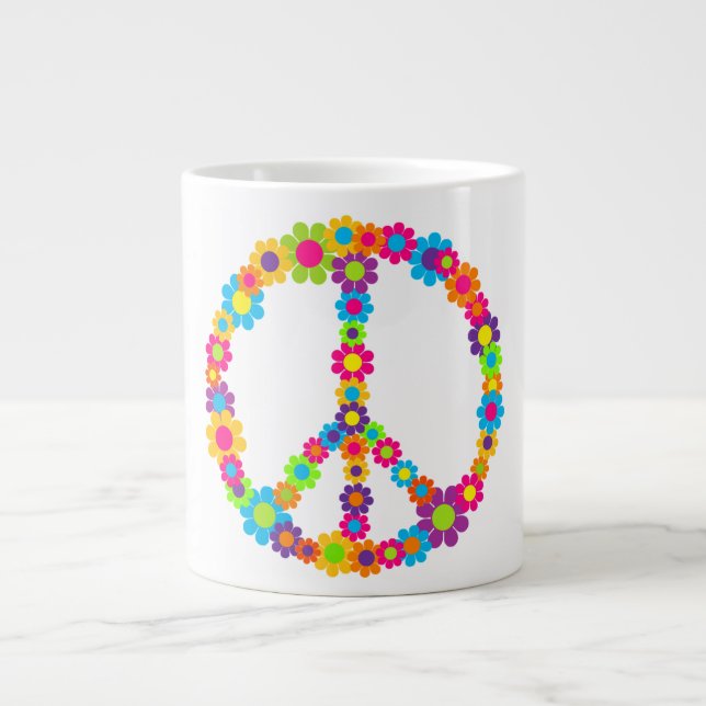Grande Tasse Pop Flower Power Peace (Devant)