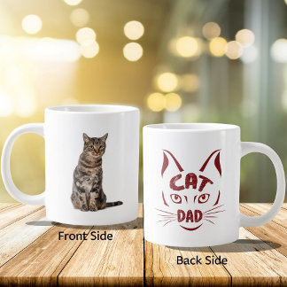 Grande Tasse Portrait de compagnie flexible pour papa chat rigo