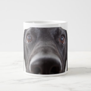 Grande Tasse Portrait de la collection Black Labrador