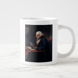 Grande Tasse Portrait de pouce, Benjamin Franklin Père fondateu
