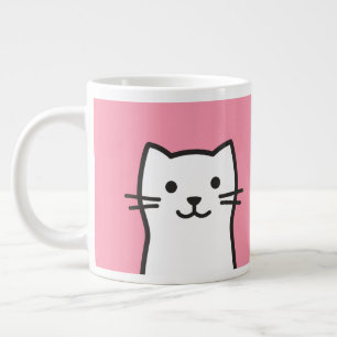 Grande Tasse Portrait drôle de chat