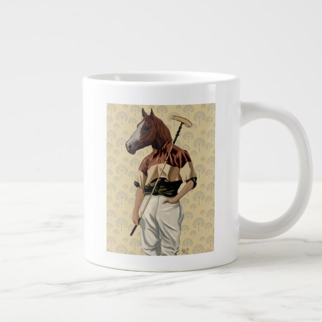Grande Tasse Portrait du cheval Polo (Droite)